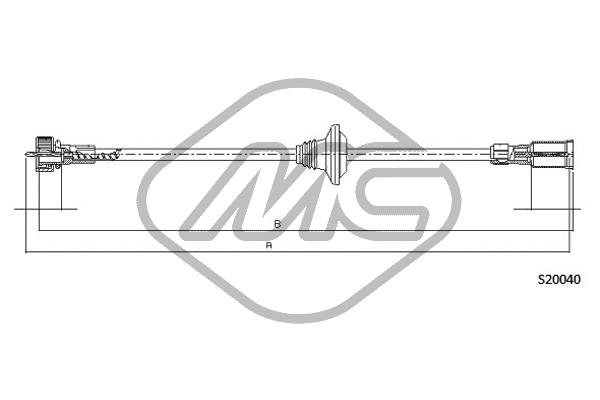 Трос спидометра METALCAUCHO 82447