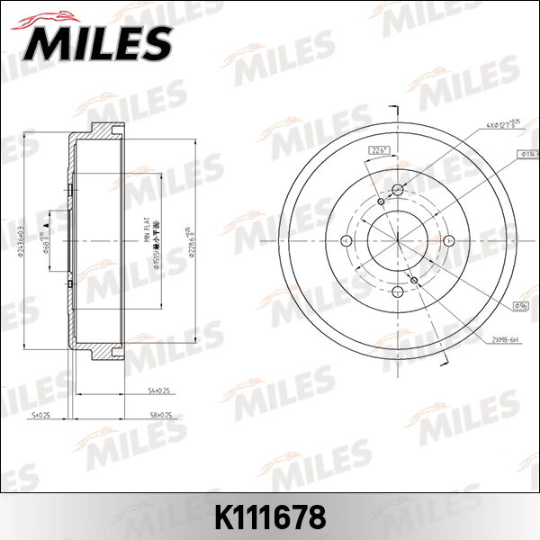Барабан торм MILES K111678