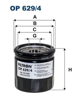 Масляный фильтр FILTRON OP 629/4