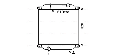 Радиатор сист.охлаждения AVA QUALITY COOLING RE2041N