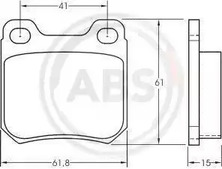 36624 A.B.S. КОЛОДКИ ТОРМОЗНЫЕ