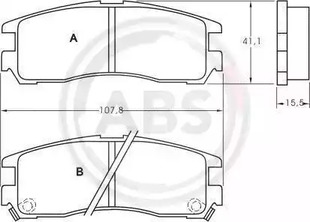 Тормозные колодки A.B.S. 36690