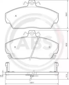 Тормозные колодки A.B.S. 36746