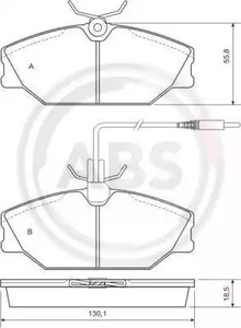 Тормозные колодки A.B.S. 36769