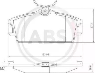 37046 A.B.S. Тормозные колодки