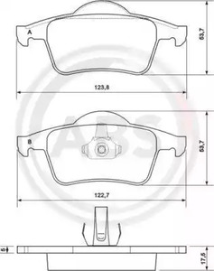 Тормозные колодки A.B.S. 37098