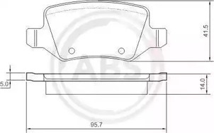 Тормозные колодки A.B.S. 37146