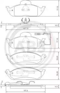 37198 A.B.S. КОЛОДКИ тормозные