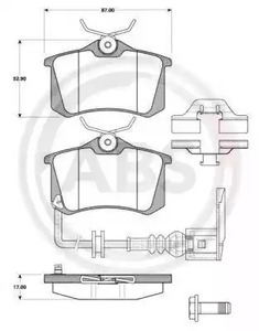 37334 A.B.S. Тормозные колодки