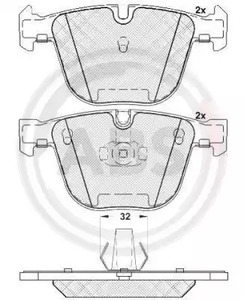 37371 A.B.S. Тормозные колодки