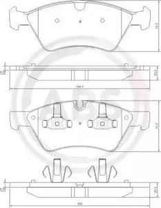 Тормозные колодки A.B.S. 37507