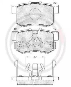 Тормозные колодки A.B.S. 37510