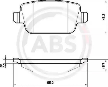 Тормозные колодки A.B.S. 37561