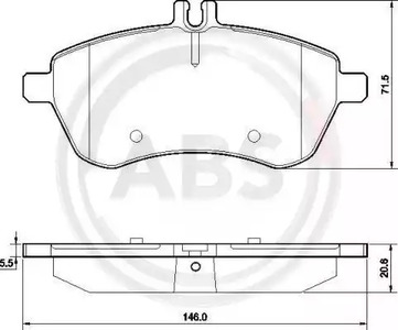 Тормозные колодки A.B.S. 37584