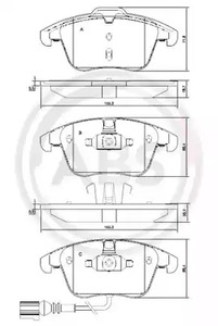 37612 A.B.S. Колодки тормозные дисковые