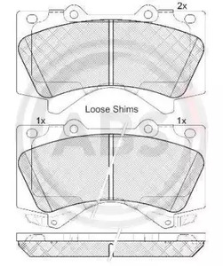 37701 A.B.S. Колодки тормозные дисковые
