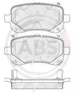 37733 A.B.S. Тормозные колодки