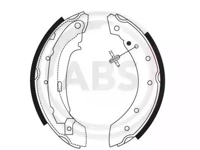 8895 A.B.S. Колодки тормозные барабанные