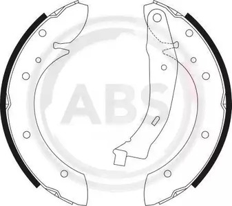 9028 A.B.S. Комплект тормозных колодок