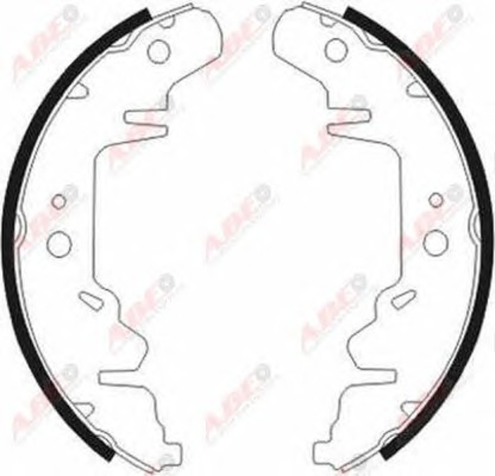 Колодки тормозные барабанные ABE C00318ABE