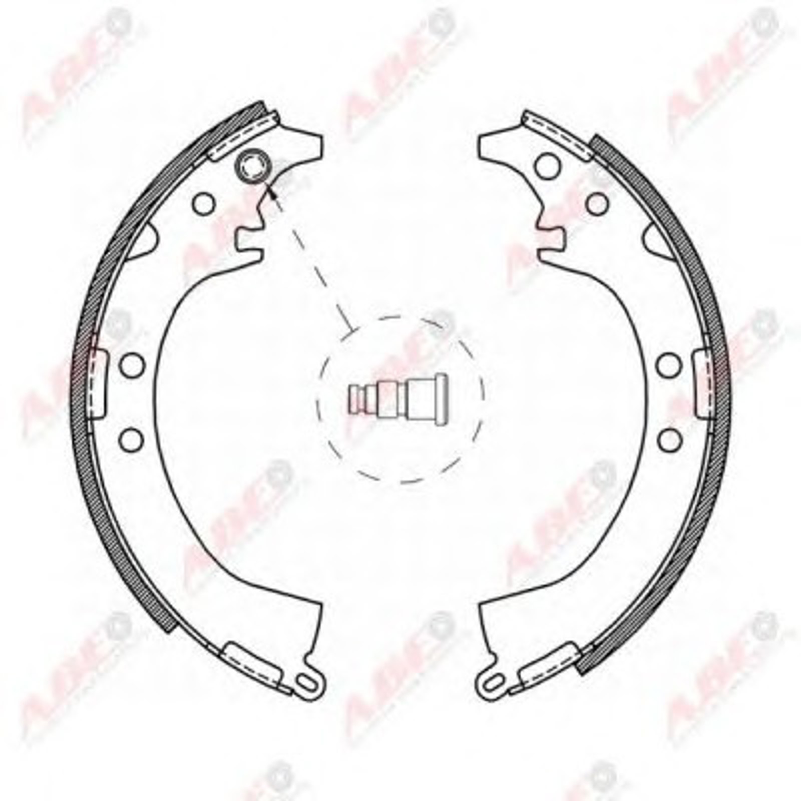 Комплект тормозных колодок ABE C02061ABE