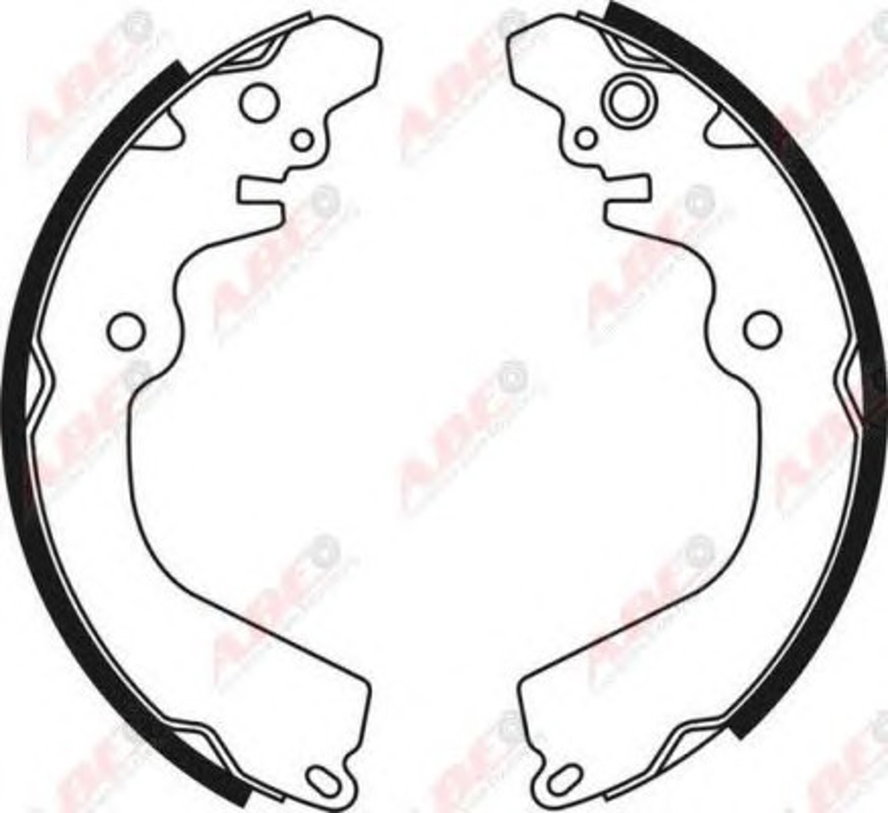 Комплект тормозных колодок ABE C05050ABE