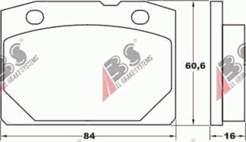 Фото 1 36080 A.B.S. Тормозные колодки