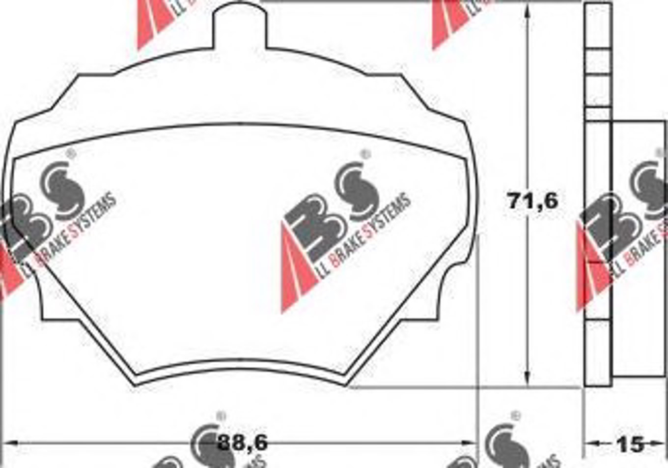 Тормозные колодки A.B.S. 36125