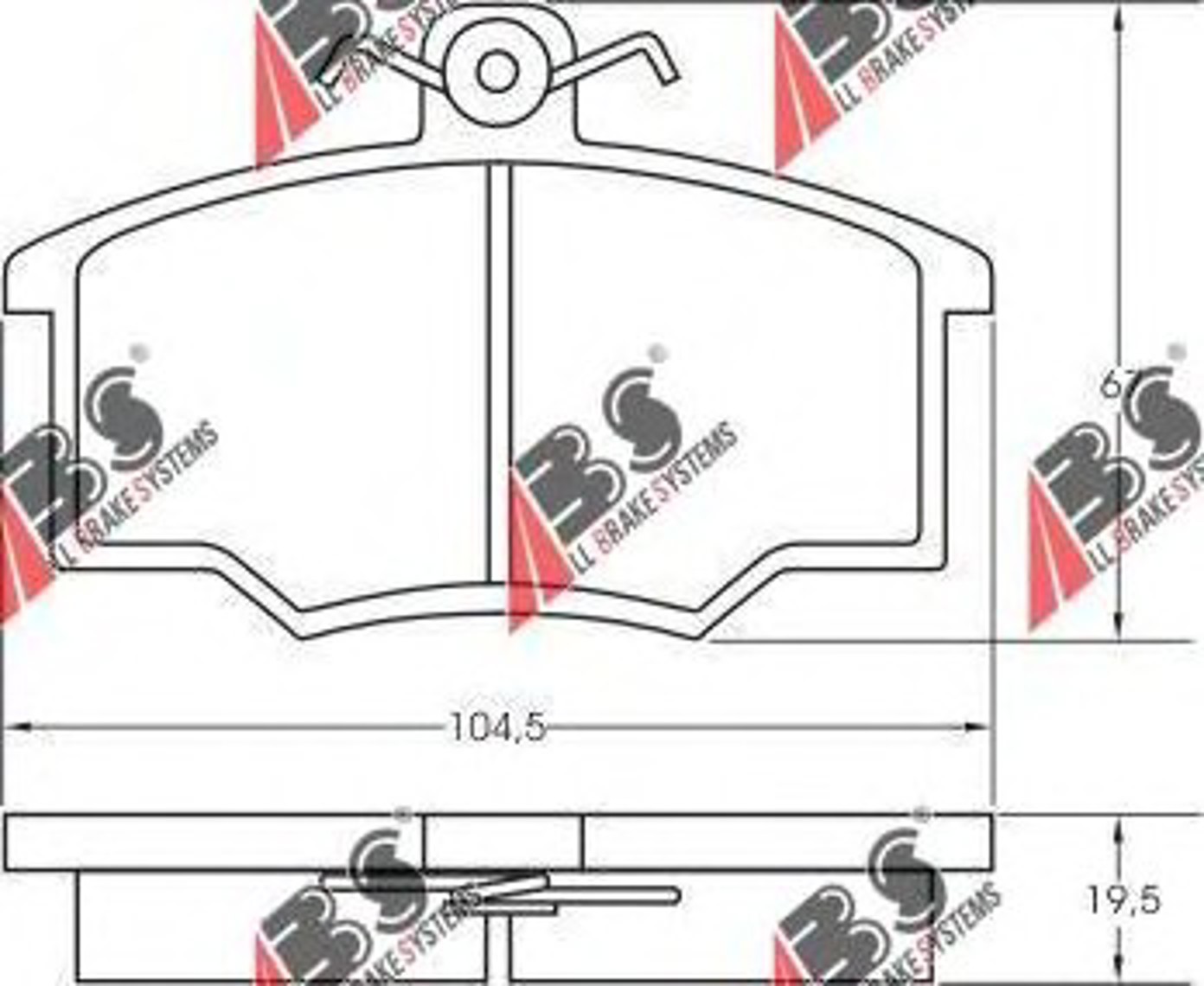 36138 OE A.B.S. Колодки тормозные дисковые