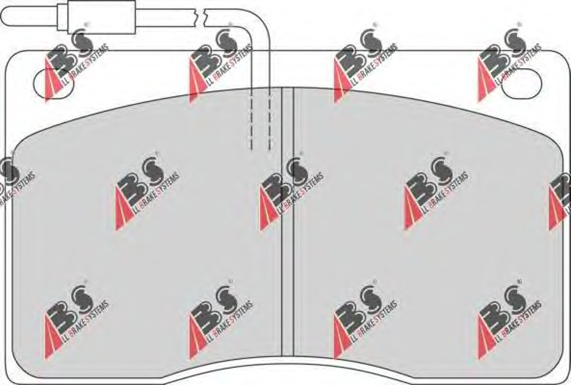 Комплект тормозных колодок дисковый тормоз A.B.S. 36341/1