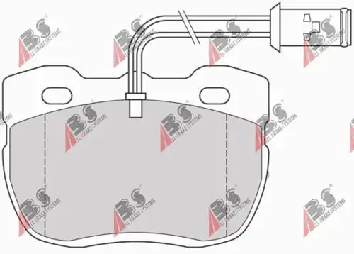 Тормозные колодки A.B.S. 36696/1
