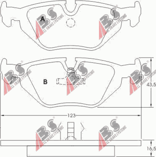 Фото 1 36824 A.B.S. Тормозные колодки