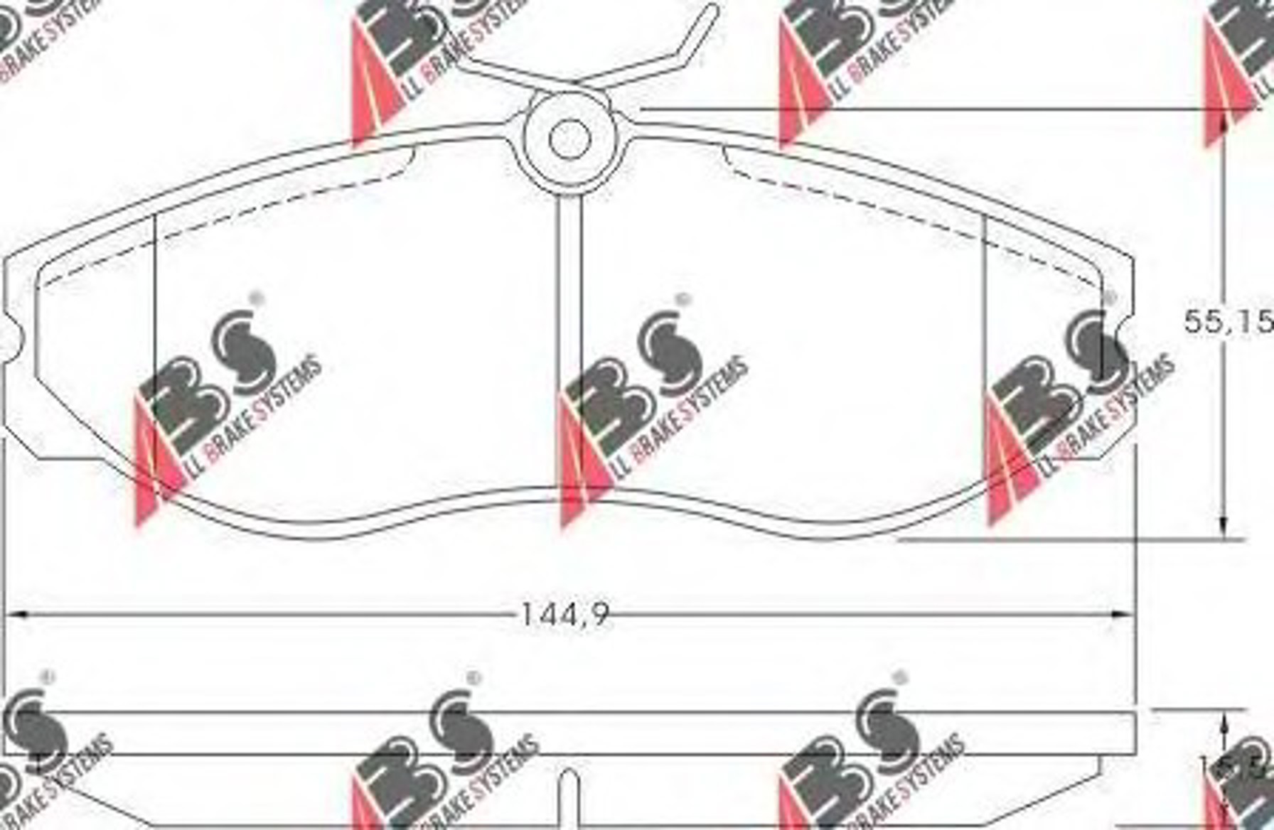 Колодки тормозные дисковые A.B.S. 36861