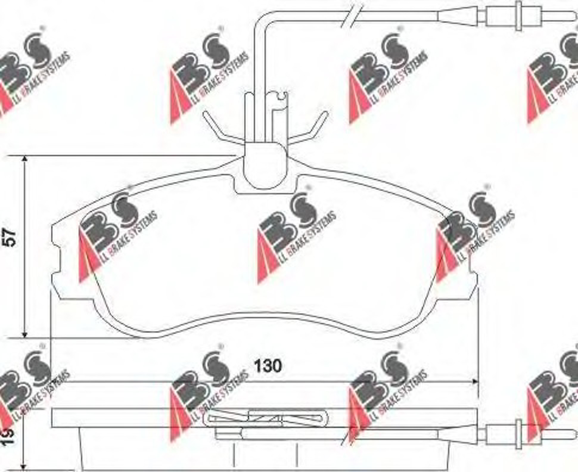 37016 OE A.B.S. Комплект тормозных колодок, дисковый тормоз