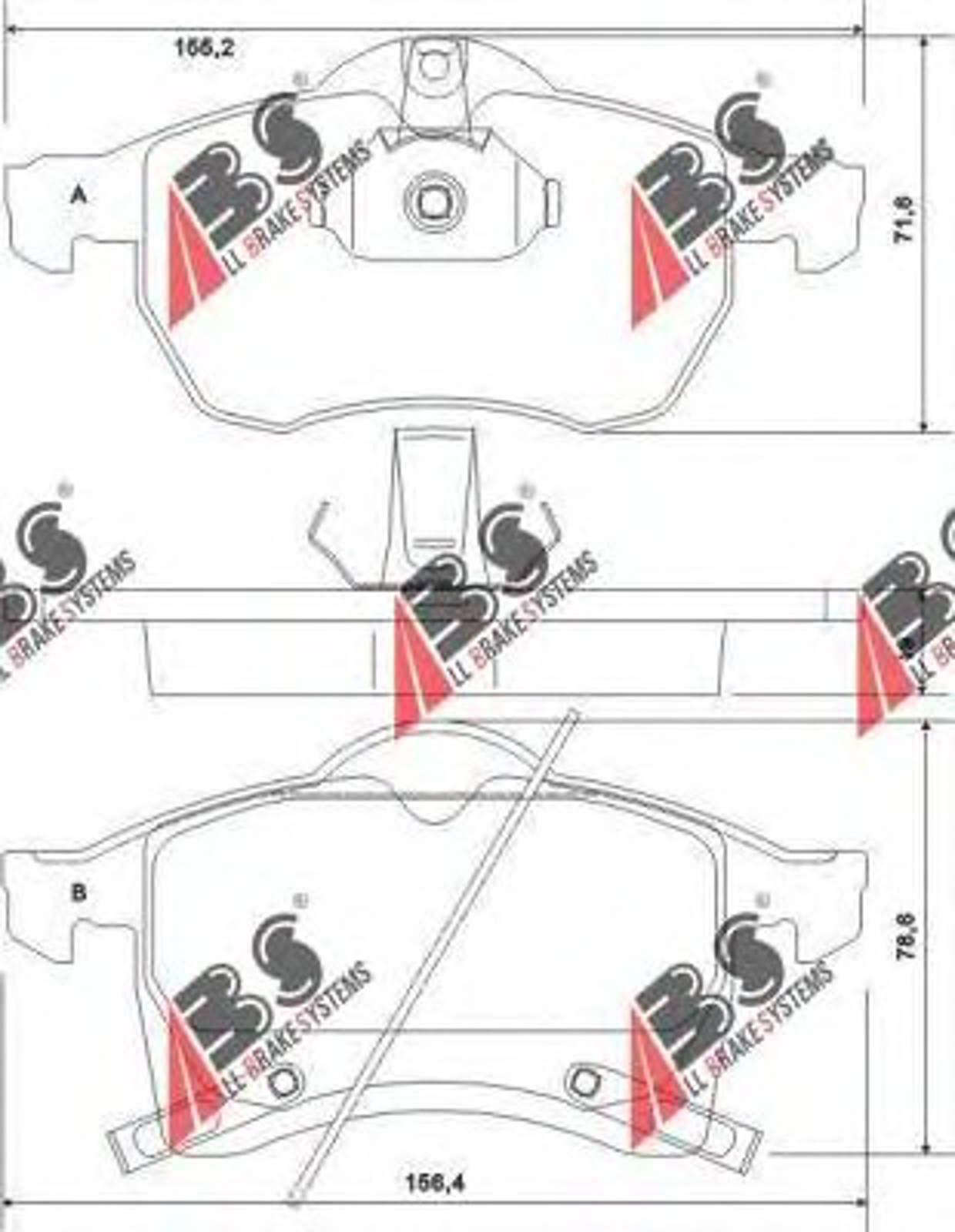 37076 OE A.B.S. Колодки тормозные дисковые