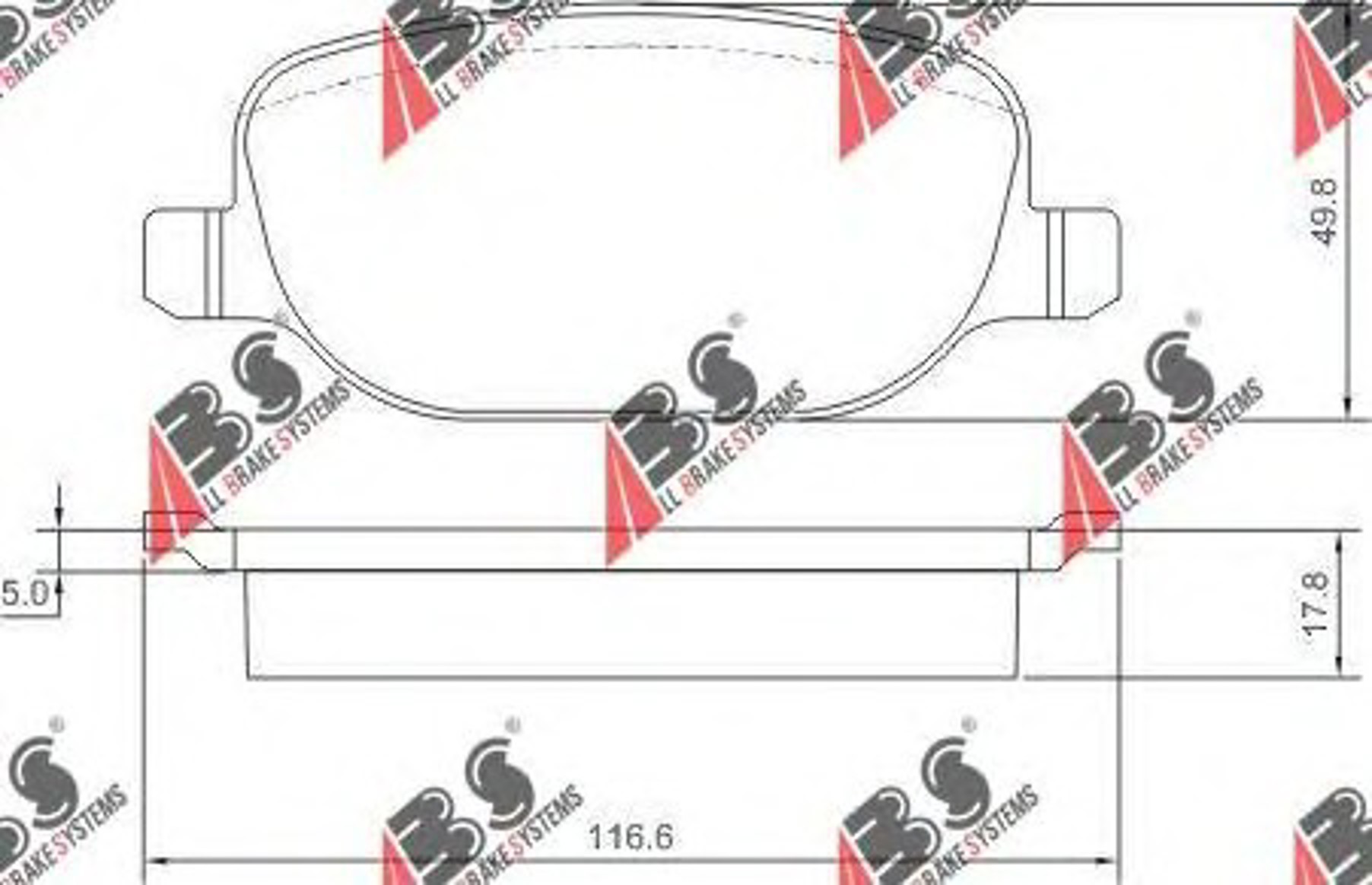 Колодки тормозные дисковые A.B.S. 37317