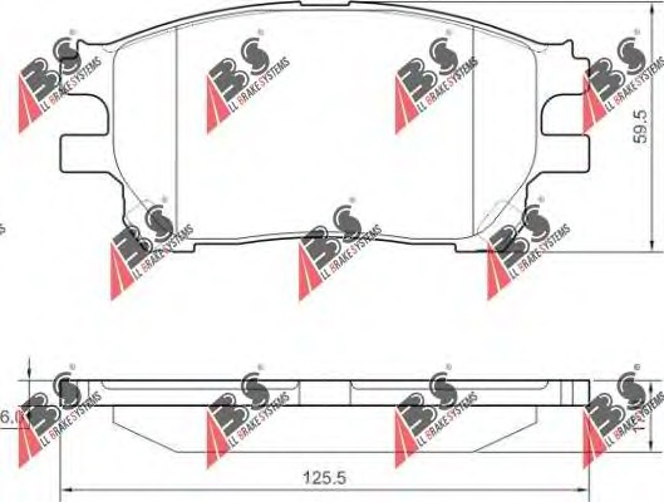 Колодки тормозные дисковые A.B.S. 37421