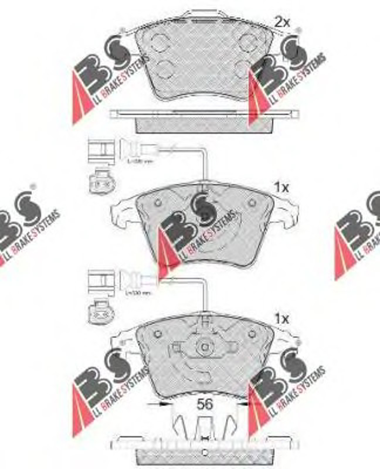 37482 OE A.B.S. Колодки тормозные дисковые