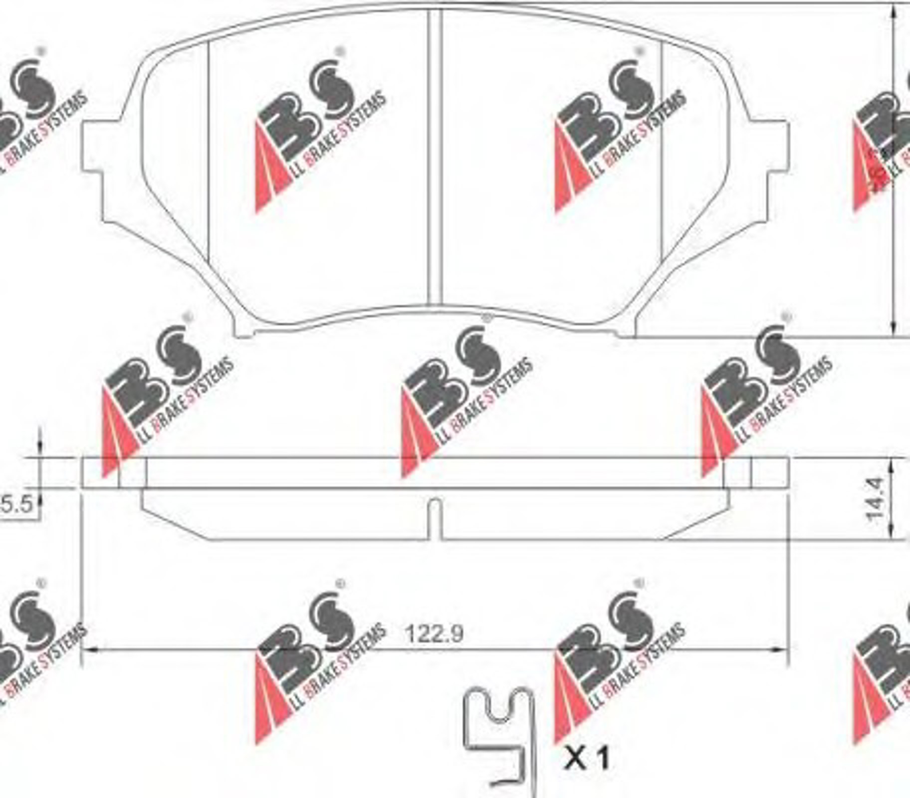 Колодки тормозные дисковые A.B.S. 37549