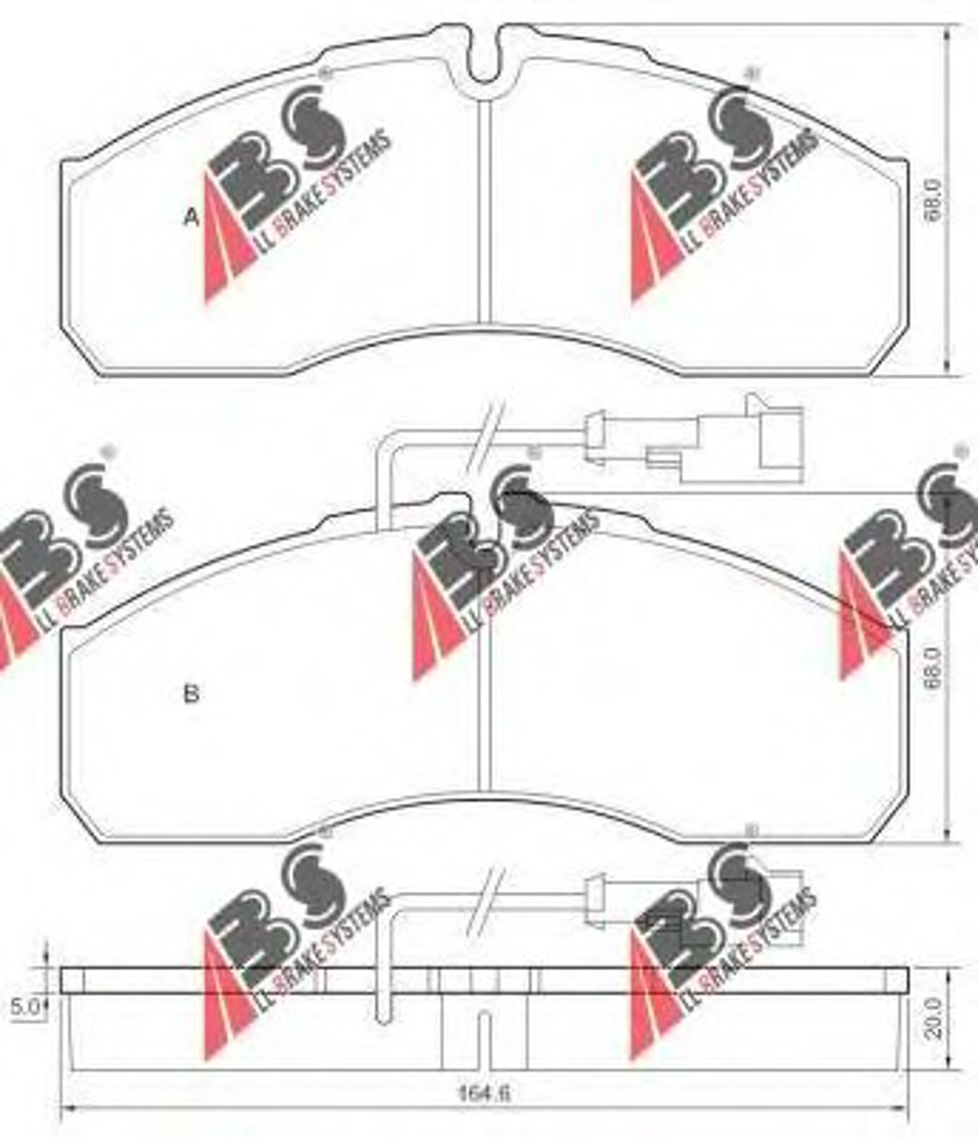 37709 A.B.S. Колодки тормозные дисковые