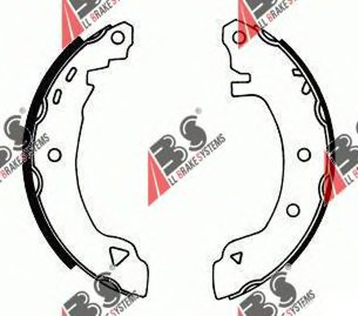 Колодки тормозные барабанные A.B.S. 8136
