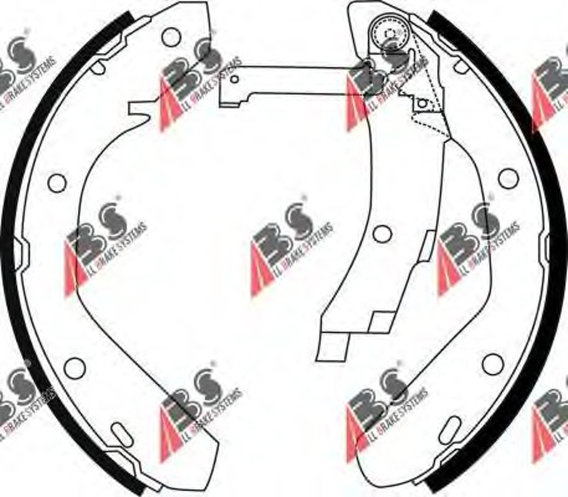 8763 A.B.S. Комплект тормозных колодок