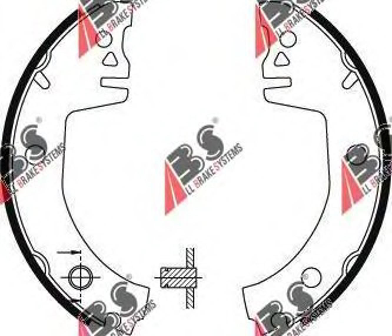 8911 A.B.S. Колодки тормозные барабанные