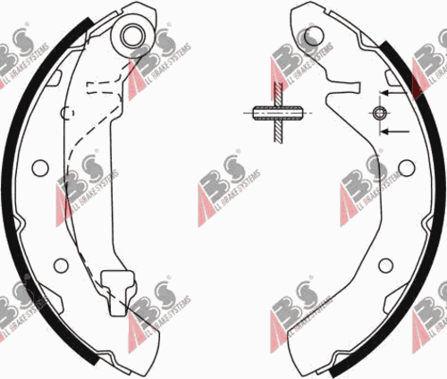 Фото 1 9061 A.B.S. Комплект тормозных колодок
