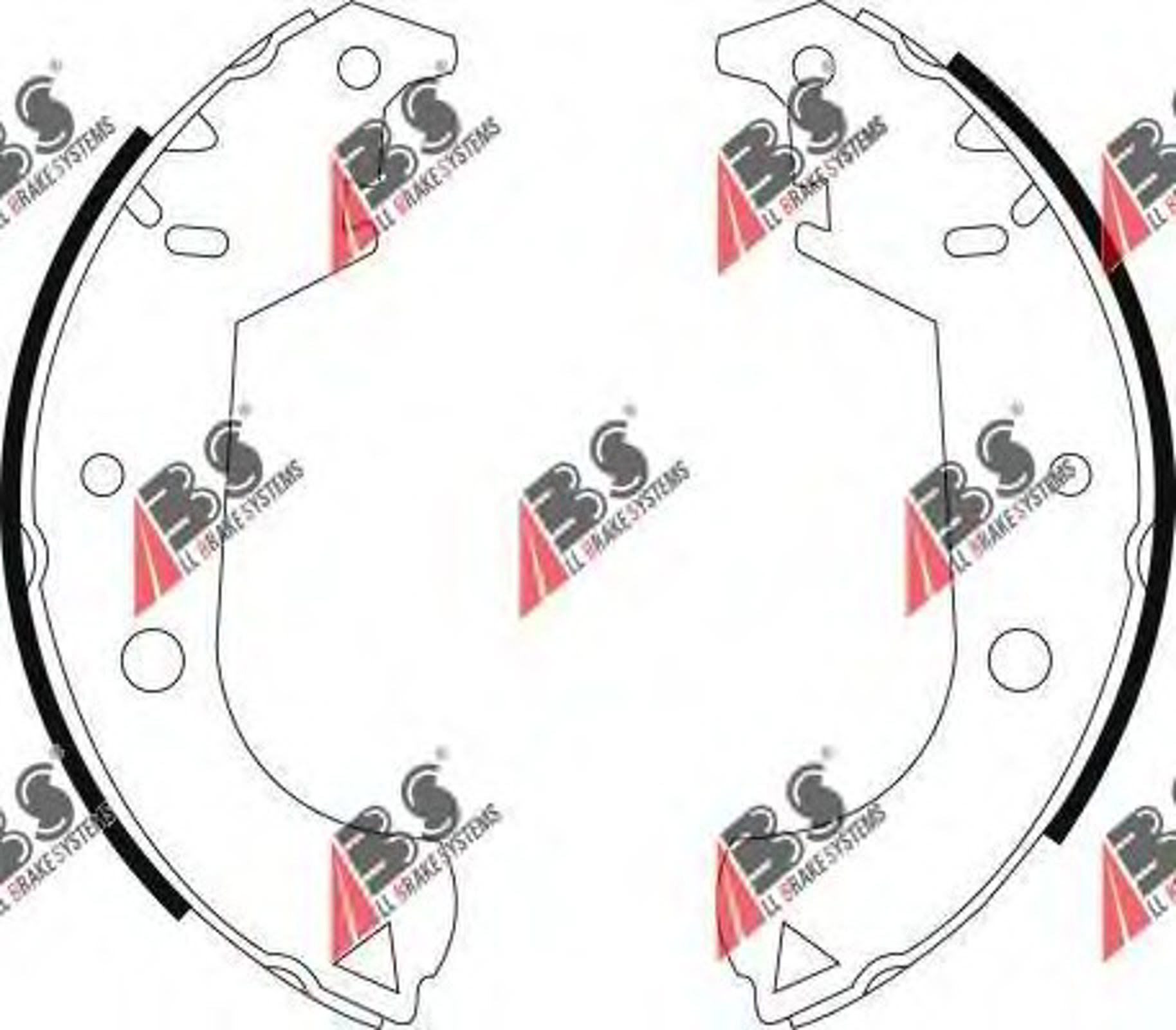 9119 A.B.S. Колодки тормозные барабанные