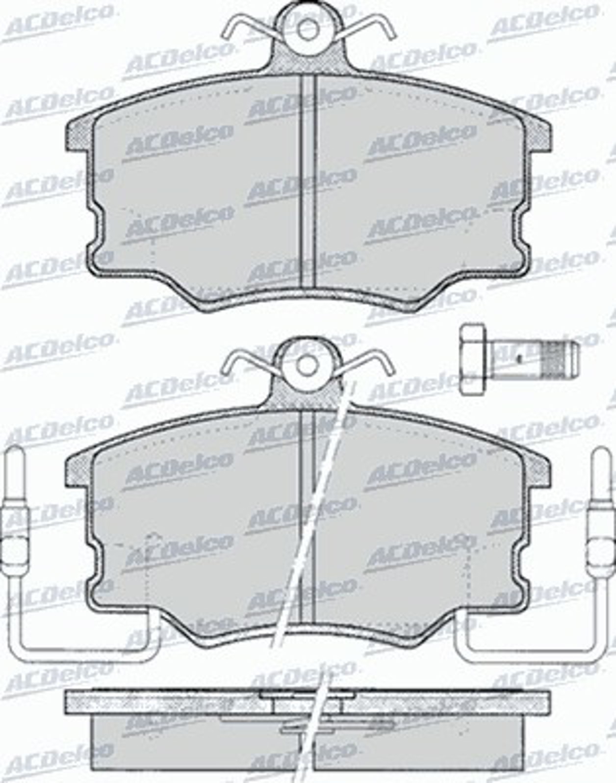 AC058098D AC DELCO Колодки тормозные дисковые