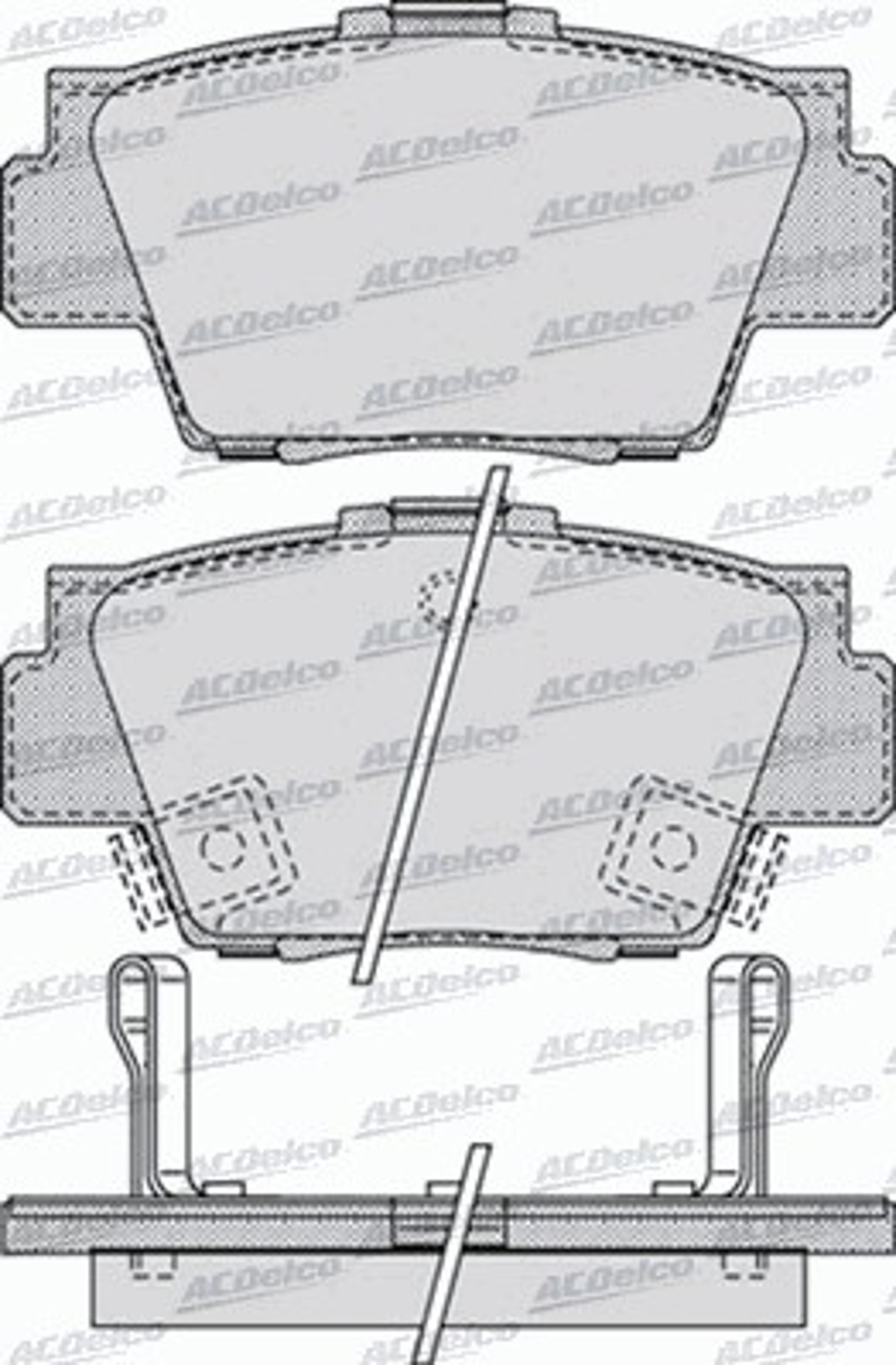 AC0581038D AC DELCO Колодки тормозные дисковые