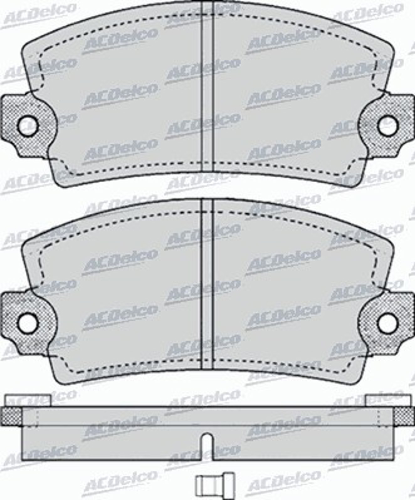 AC058117D AC DELCO Колодки тормозные дисковые