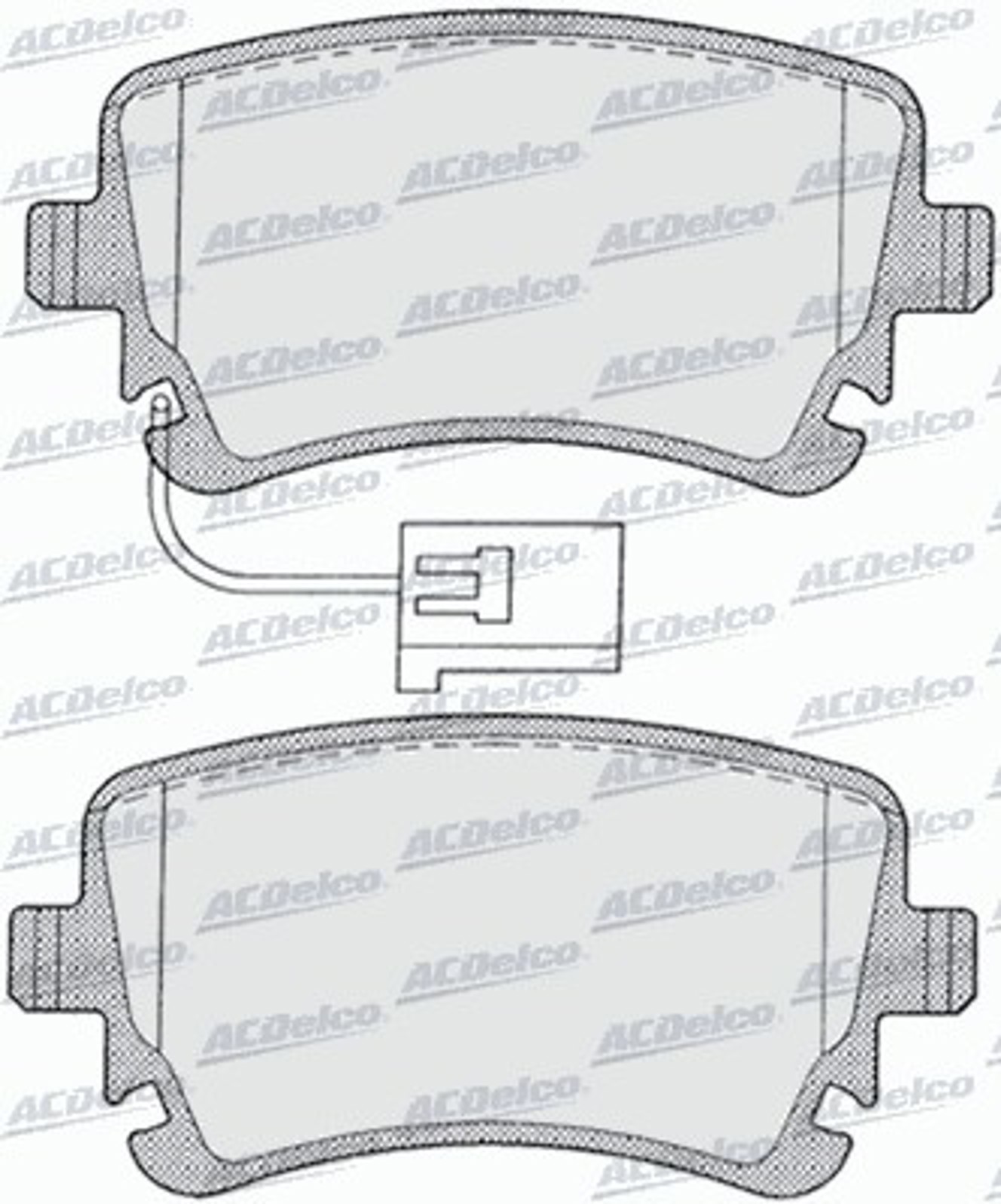 AC0581256D AC DELCO Колодки тормозные дисковые