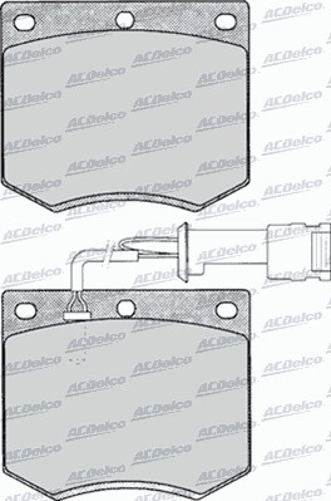 AC058125D AC DELCO Колодки тормозные дисковые